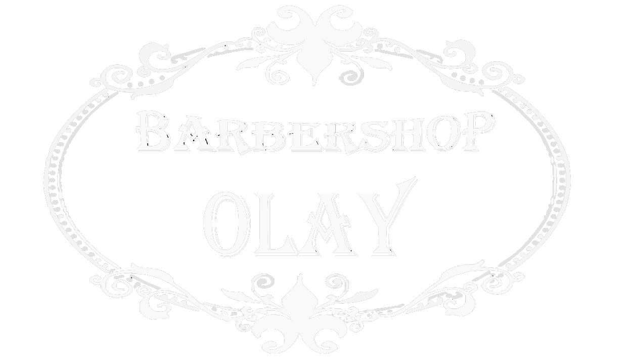 logotipo barbershop blanco